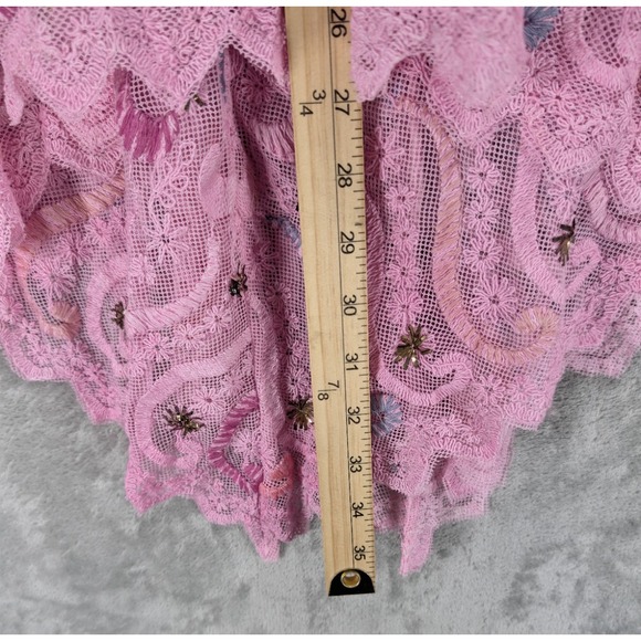 Love Shack Fancy Women's Pink Sugar Top Cassia Long Skirt Size Small EUC - Picture 5 of 6